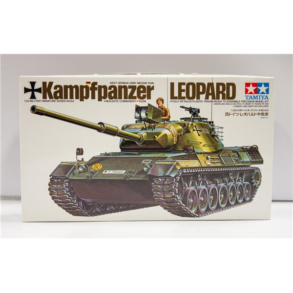1:35 TAMIYA KAMPFPANZER LEOPARD TANK MODEL NIB