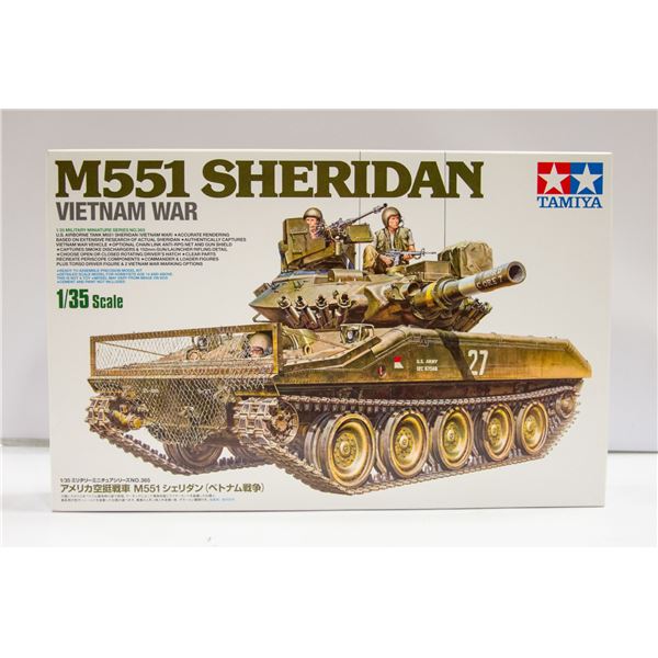 1:35 TAMIYA M551 SHERIDAN VIETNAM WAR TANK NIB