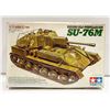 Image 1 : 1:35 TAMIYA SU-76M RUSSIAN GUN PARTIALLY BUILT