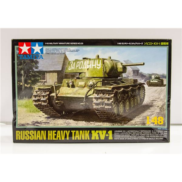 1:48 TAMIYA RUSSIAN HEAVY TANK KV-1 NIB