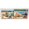 Image 1 : 2 X 1:72 ITALERI MODEL TANKS M6 ANTI TANK/PDR GUN