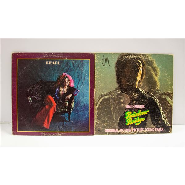 2 X RECORDS JIMI HENDRIX & JANIS JOPLIN