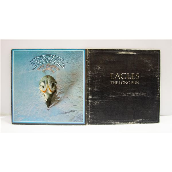 2 X EAGLES LONG RUN/GREATEST HITS RECORDS