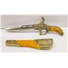 Image 2 : FLINTLOCK STYLE KNIFE & SCABBORD