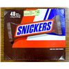 Image 1 : CASE OF 48 SNICKERS CHOCOLATE BARS