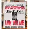 Image 1 : 1953 HANK WILLIAMS LARGE POSTER 22"W X27"H