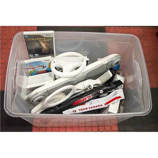 WII SYSTEM WITH 14 GAMES AND ACCESSORIES