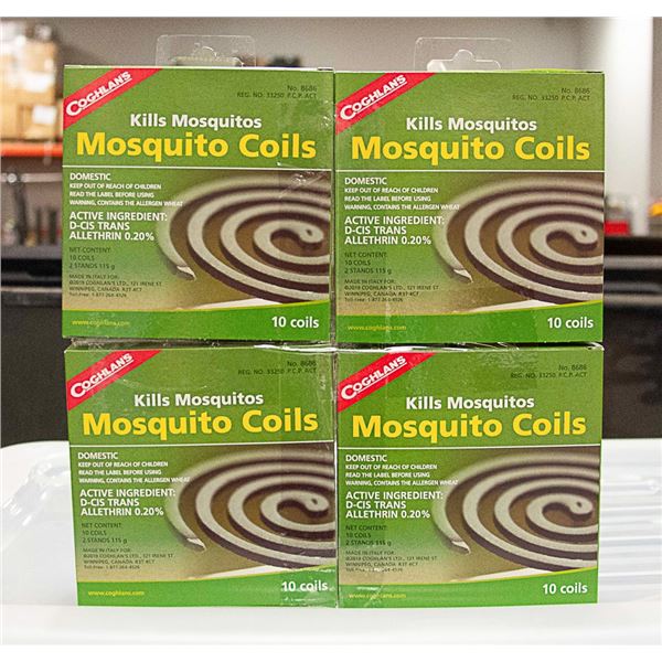 4 NEW PACKS OF COGHLAN'S MOSQUITO COILS