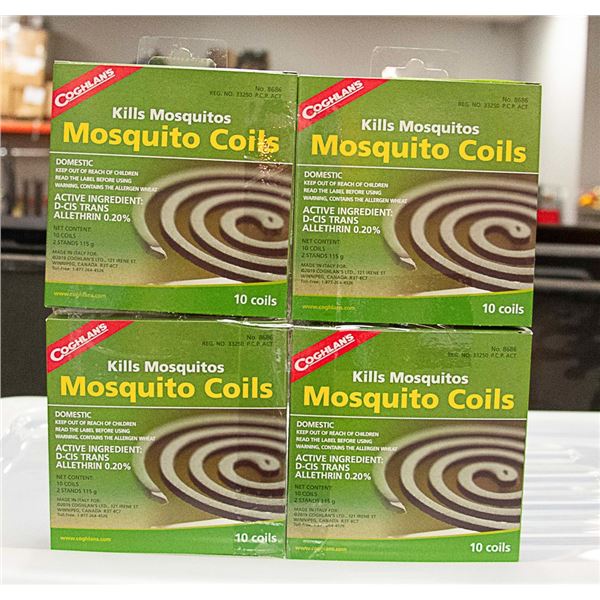 4 NEW PACKS OF COGHLAN'S MOSQUITO COILS