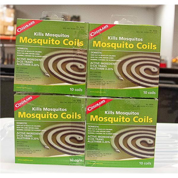 4 NEW PACKS OF COGHLAN'S MOSQUITO COILS