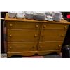 Image 1 : WOODEN 6 DRAWER DRESSER - APPROX 52" X 18.5" X 33"