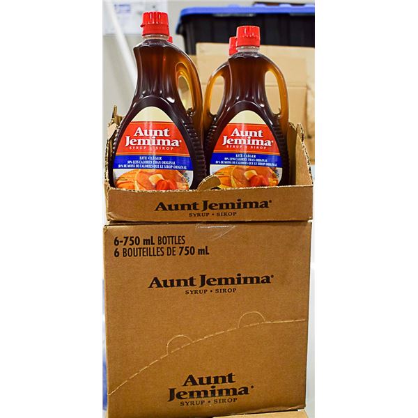 AUNT JEMIMA LITE 50% LESS CALORIES CASE OF 6-750ML