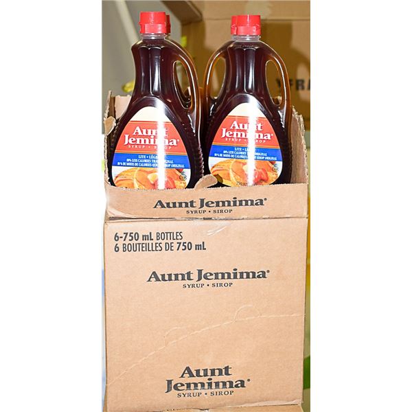 AUNT JEMIMA LITE 50% LESS CALORIES CASE OF 6-750ML