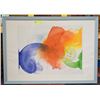 Image 1 : LARGE ABSTRACT FRAMED PICTURE