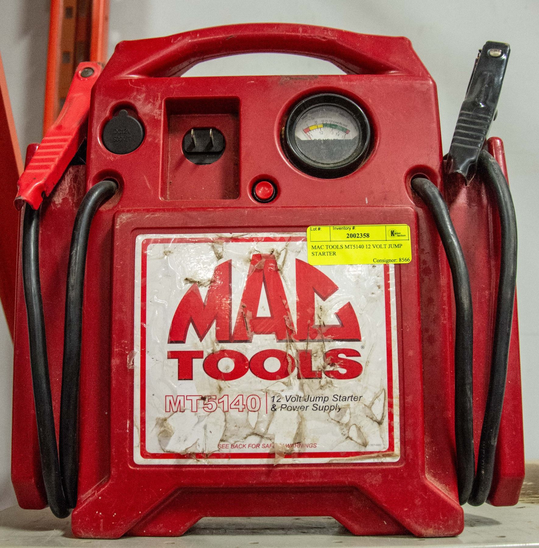 MAC TOOLS MT5140 12 VOLT JUMP STARTER