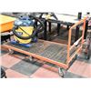 Image 1 : ORANGE STEEL HEAVY DUTY CART 800LBS