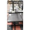 LOT OF 7 DROP LEAF SOLID WOOD RESTAURANT TABLES