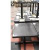 LOT OF 7 DROP LEAF SOLID WOOD RESTAURANT TABLES