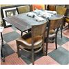 Image 1 : RESTAURANT TABLE WITH 4 CHAIRS