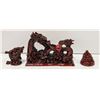 Image 1 : CHINESE RED RESIN FIGURINES