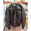 Image 1 : LEATHER S 36 MARIO DELFINO FUR TRIM LEATHER BOMBER