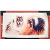Image 1 : LARGE CAVANS PRINT OF AN INDAIN WOMAN WITH WOLVES