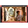 Image 1 : BOX OF LARGE ANIMAL STATUES
