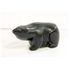 Image 1 : DARK SOAP STONE POLAR BEAR SCULPTURE