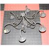 Image 1 : LARGE WROUGHT IRON HANGING CANDLEABRA