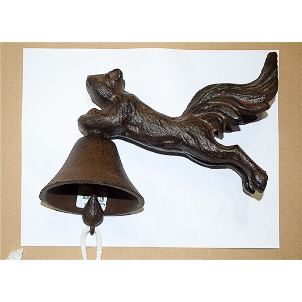 CAST IRON SQUIRREL BELL