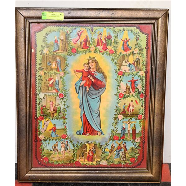 ANTIQUE RELIGIOUS PICTURE