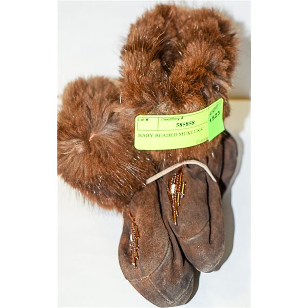 BABY BEADED MUKLUKS