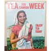 Image 1 : TEA FOR CANADA  CARDBOARD SIGN 18" X 23"