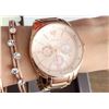 Image 2 : NEW FOSSIL ROSE GOLD TRIPLE CHRONO MSRP $199 WATCH