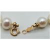 Image 2 : ESTATE PEARL & GOLD JEWELRY SET. 18" NECKLACE 7"