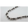 Image 2 : ESTATE 925 SILVER TOGGLE CLASP 18.5" LONG NECKLACE