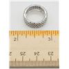 Image 3 : ESTATE 925 SILVER & CZ PAVE RING SIZE 4