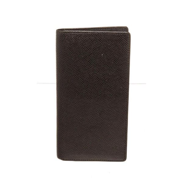 Louis Vuitton Black Leather Long Card Wallet