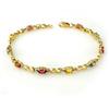 Image 1 : CERTIFIED 2.51ct DIAMOND & MULTI-SAPPHIRE BRACELET GOLD
