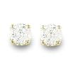 Image 1 : OVERSTOCK SOLITAIRE 0.40ctw DIAMOND STUD EARRINGS GOLD