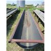 Image 1 : Metal livestock feeder with belted bottom 30' long