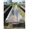 Image 1 : Metal livestock feeder with belted bottom 30' long