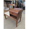 Image 2 : Walnut Telephone Chair/ Stand Combo