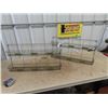 Image 1 : 2 Metal Wall Mount Organizing Shelves 14"H 27"W 4"D