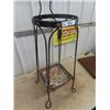 Image 2 : Wrought Iron Washstand w Swivel Bevelled Mirror, No Basin