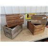 Image 1 : 4 Wooden Crates - 1 is Pepsi