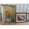 Image 1 : Pictures - Poppies 40" X 28" , & Lake & Mountains 24" x 28"