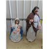 Image 1 : Out Door Light Up Christmas 1) 36" Joseph & 1) 26" Mary