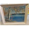 Image 1 : Framed Lake Picture 26"x 32"