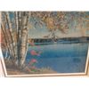 Image 2 : Framed Lake Picture 26"x 32"